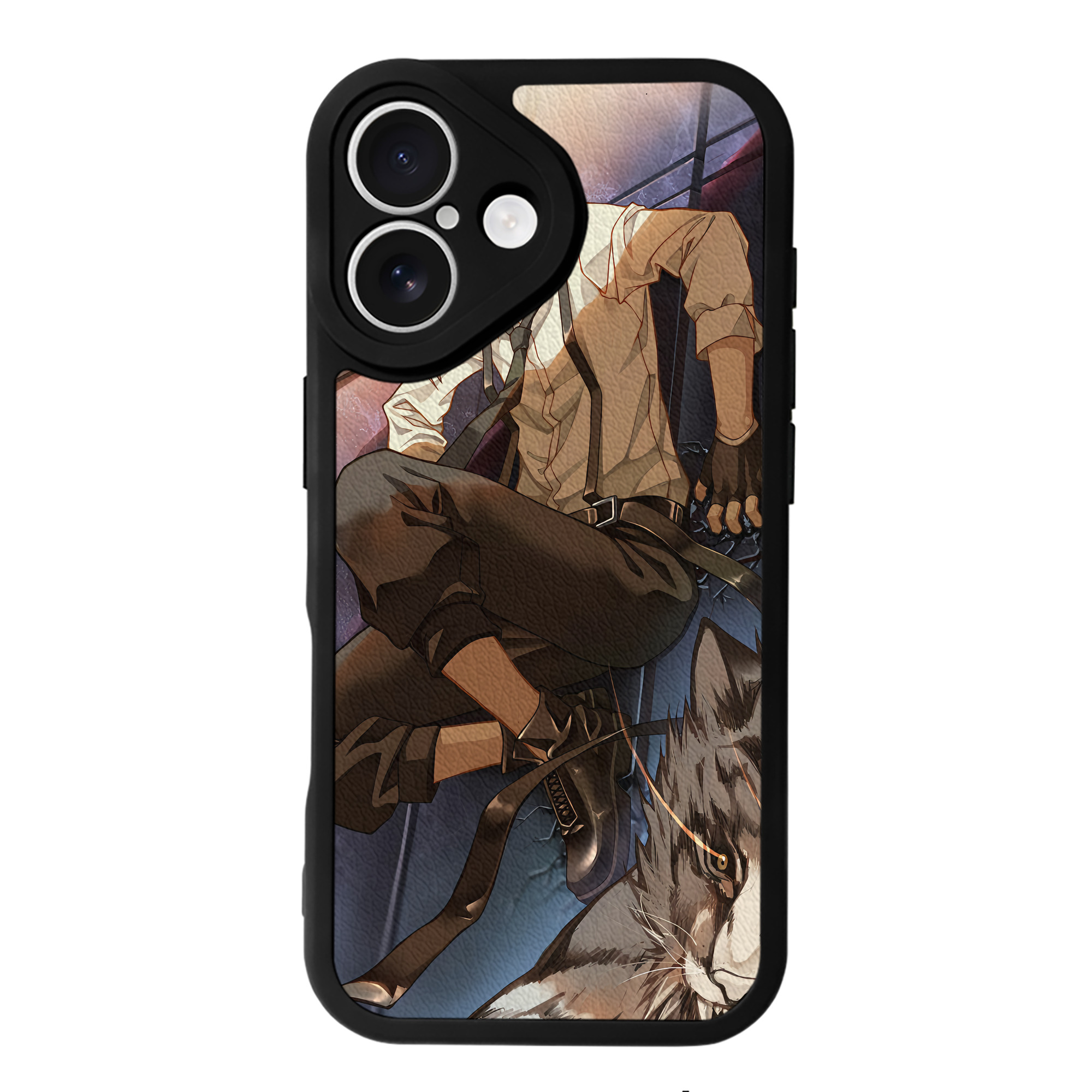 （画像用） 文豪ストレイドッグス Bungo Stray Dogs 【iPhone 16シリーズ対応】シリコンスマホケース（レザー調） 材質：シリコン